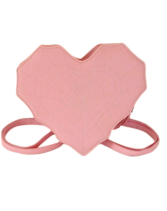 Spiderweb Heart Purse